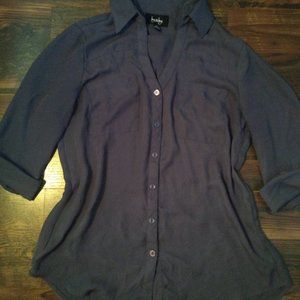 Lavender Button Up Blouse
